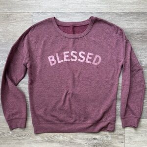 Awake Maroon 'Blessed' Sweatshirt